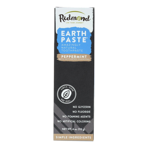 Redmond Life Earthpaste - Peppermint Charcoal - 4 Oz