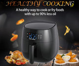 LOUISE STURHLING All-Natural Healthy Ceramic Coated 4.0L Air Fryer. BPA-FREE, PFOS & PFOA-FREE, 7-in-1 Pre-programmed One-touch Settings, Exclusive BONUS Items - FREE COOKBOOK, TONGS & PIZZA PAN-LOUISE STURHLING